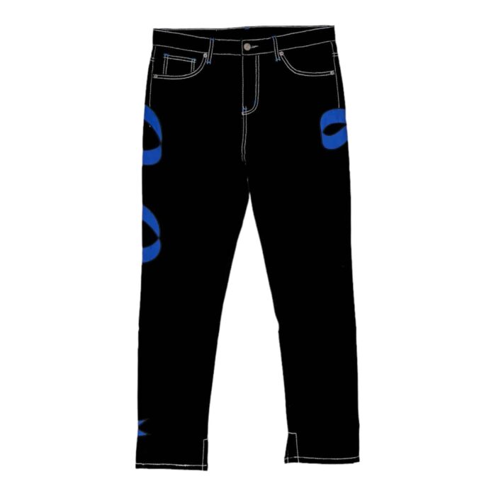 Laugh Now Cry Later Denim Black- Blue