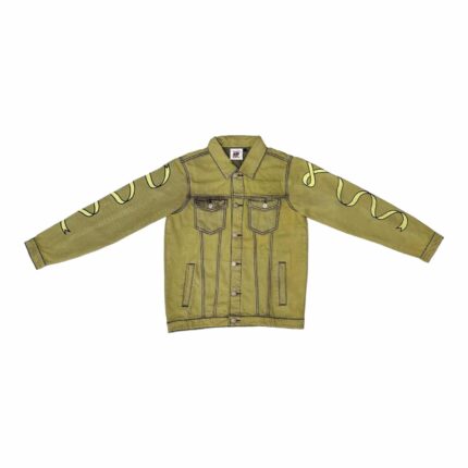 Stone Wash Denim Jacket – Yellow