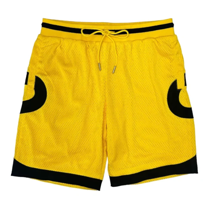 Ribbon Basketball Shorts Yellow X Black