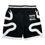 Ribbon Basketball Shorts Black X White