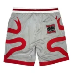 Ribbon Basketball Shorts Grey X Red